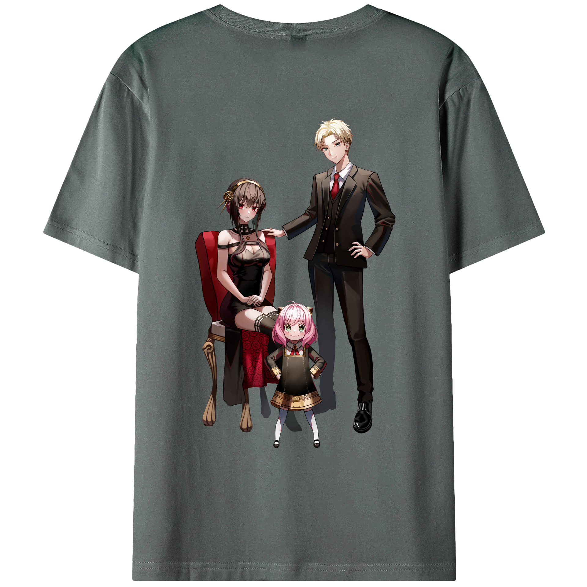 （画像用） SPY×FAMILY间谍家家酒 綿100％半袖Tシャツ（背面プリント）